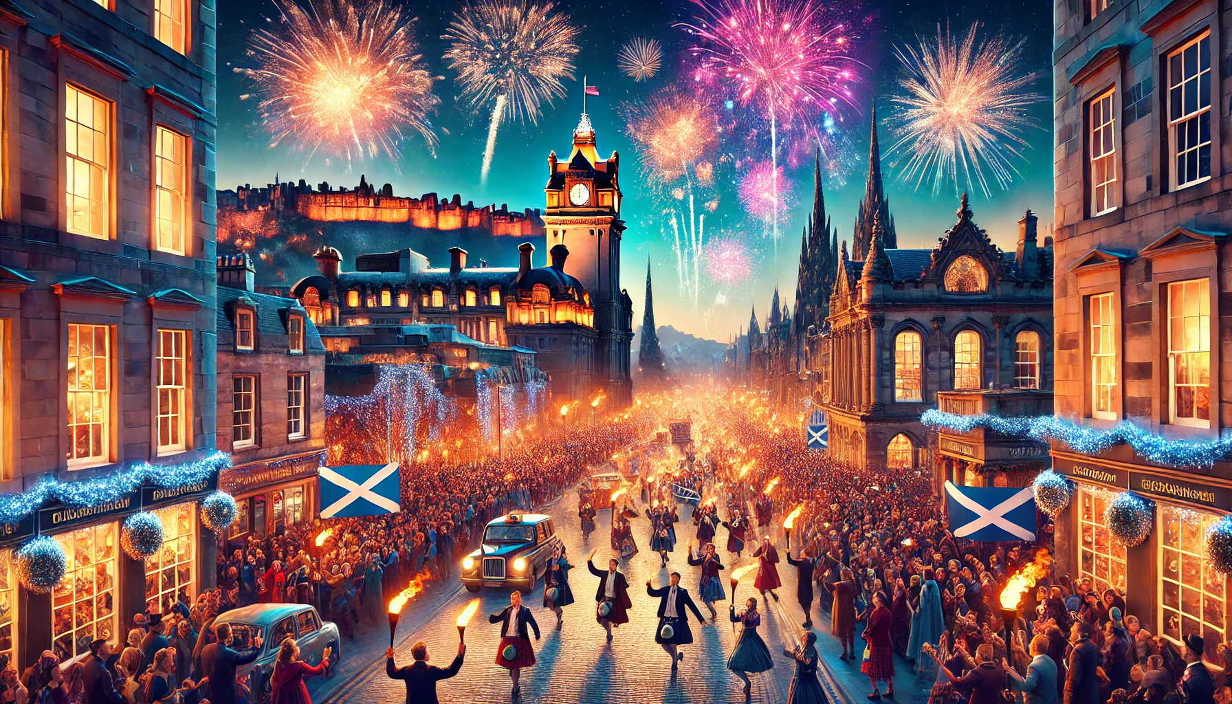 Edimburgo, la capital de Escocia, es conocida por su impresionante celebración de Nochevieja, llamada Hogmanay.